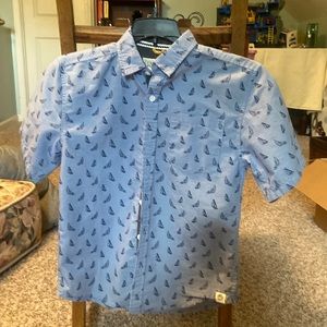 Boys shirt with sailboats